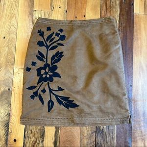 Ann Trinity Boho/Floral Polyester Mini Skirt Sz 8